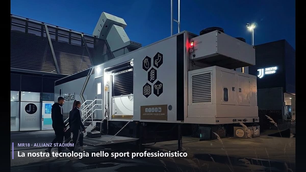 Unità mobile RM MEDPLAN per la medicina dello sport all'Allianz Stadium